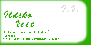 ildiko veit business card